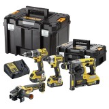 Cumpara ieftin Set 4 scule electrice cu acumulatori Dewalt DCK422P3 HardWork ToolsRange