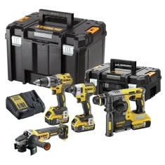 Set 4 scule electrice cu acumulatori Dewalt DCK422P3 HardWork ToolsRange foto