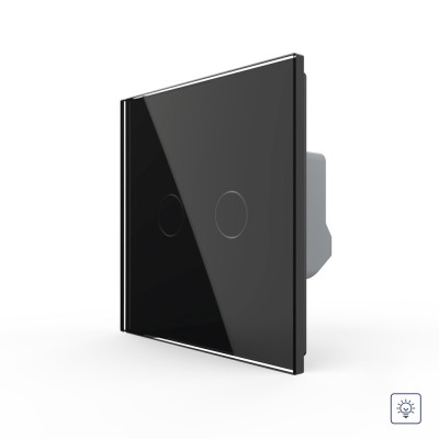 Intrerupator Dublu cu Variator LIVOLO cu Touch Din Sticla - Serie Noua SmartElectro IntelligentHouse foto