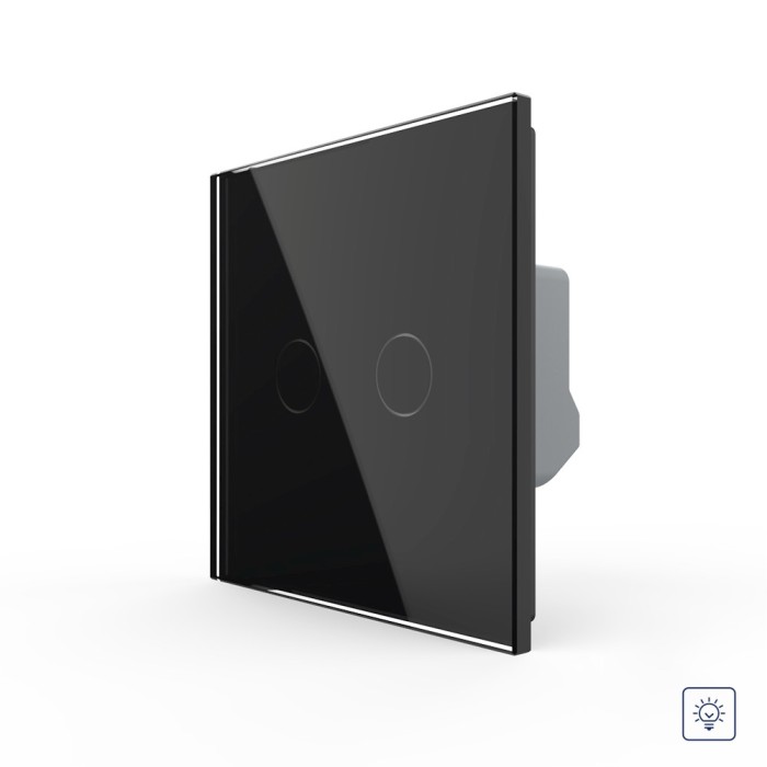 Intrerupator Dublu cu Variator LIVOLO cu Touch Din Sticla - Serie Noua SmartElectro IntelligentHouse
