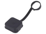Capac protecție negru SCHURTER IP67 IP69K 4455 -25&divide;120&deg;C