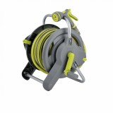 Cumpara ieftin Set Furtun Irigatii VERVE 25m cu Pistol Pulverizare, Rola, Verde/Gri, Plastic, Universal, Extensibil