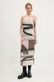 Desigual rochie SHELLEY culoarea bej, maxi, mulată, 25SWVK56