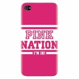 Husa silicon pentru Apple Iphone 4 / 4S, Pink Nation