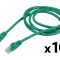 Cablul de rețea U/UTP 6 litat CCA PVC verde 1,5m 26AWG