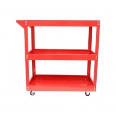 Carucior metalic pe roti cu 3 rafturi pentru scule 730x720x360mm