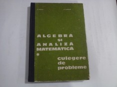 ALGEBRA SI ANALIZA MATEMATICA vol.1 Culegere de probleme - N. DONCIU si D. FLONDOR