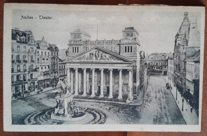 Carte postala, Aachen Teatrul, 1924