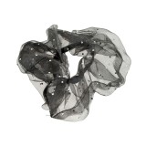 Elastic de par negru cu strasuri aplicate