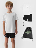 Echipament de educație fizică (tricou+șort+rucsac tip sac) pentru băieți, 4F Sportswear