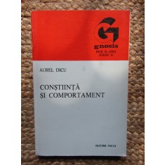 CONSTIINTA SI COMPORTAMENT de AUREL DICU, 1977