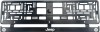 Set 2 bucati, suport numar inmatriculare Jeep III, Autohelix MSA
