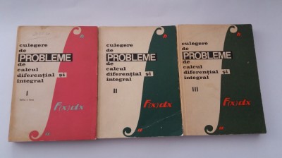 CULEGERE DE PROBLEME DE CALCUL DIFERENTIAL SI INTEGRAL - L. ARAMA, T. MOROZAN foto