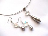 set cu perle de Mallorca si cristale 47861
