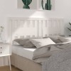 Gossi tablie de pat, alb, 141x4x100 cm, lemn masiv de pin