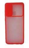 Huse siliconcu protectie camera slide Samsung Galaxy A21s , Rosu, Alt model telefon Samsung, Silicon, Husa