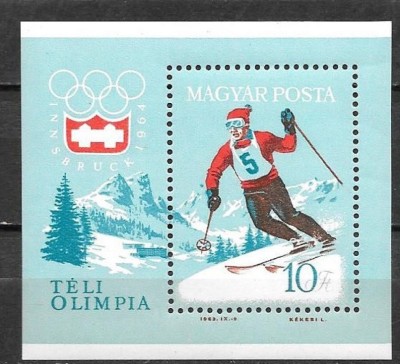 s3 - Ungaria 1964 - Sport colita neestampilata MNH foto