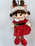 Papusa craciunita cu cornite 50cm