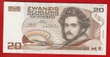 (1) BANCNOTA AUSTRIA - 20 SCHILLING 1986 (1 OCTOMBRIE 1986), PORTRET MORITZ M. DAFFINGER, STARE FOARTE BUNA - AUNC