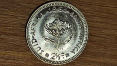 Africa de sud - moneda colectie argint - 2 1/2 cents 1961 UNC - Jan van Riebeeck - bijuterie de moneda!