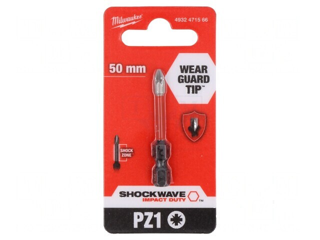 Capăt şurubelniţă Pozidriv PZ1 50mm