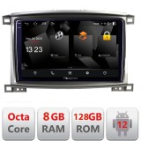 Navigatie Toyota Land Cruiser L100 2002-2008 Android 12 2K QLED 8+128GB