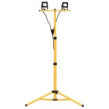 Cumpara ieftin Proiector cu LED si trepied, 2x10 W, alb cald