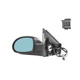 Oglinda exterioara Citroen C5, 03.2008, Stanga, Albastra, electrica, carcasa prevopsita, grunduita, Asferica, View Max, 8149HX; 8149Q7; 8151EU