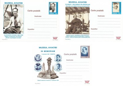 |Romania, Muzeul Aviatiei: Ploiesti - Bucuresti in aeroplan, cps, 2001 foto