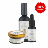 Set antirid pentru exfoliere si hidratare, Healthy Oils, 3 buc/set