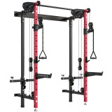 SPORTNOW Stație multifuncțională pentru sală, trainer Lat Pulldown, crossover, suport pentru greutăți | Aosom Romania