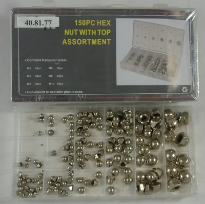 Set piulite 150 buc, 6 tipuri diferite, cu cap plin AutoDrive ProParts foto