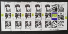 TURKMENISTAN-.PERSONALITATI A SEC.XX-5X8V.+1 VG..IN 5 COLI -MNH** -TU PLR 68A
