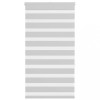 Jaluzea tip zebra gri deschis lățime țesătură 70,9 cm poliester