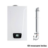 CENTRALA TERMICA PE GAZ IN CONDENSATIE BAXI LUNA DUO-TEC E 1.32 DOAR INCALZIRE KIT EVACUARE INCLUS