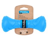 PitchDog, Gantera din spuma pentru caini, 19x7cm, albastru, Pitch Dog