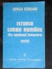 Istoria Limbii Rom&acirc;ne - Iorgu Iordan (1983) - Studiu Lingvistic
