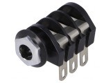 Soclu Jack 6,3mm Stereo cu &Icirc;ntrerupător Triplu