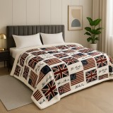 Cumpara ieftin Patura Flags Cu Blanita Cocolino Moale Si Calduroasa -160x220 Cm