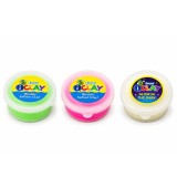 Cumpara ieftin Pachet multicolor pentru modelaj creativ, alb luminos, verde neon si roz neon, 3 recipiente x 18 g