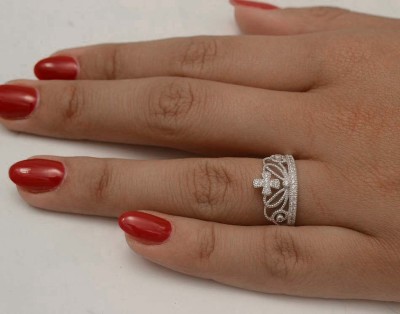 INEL ARGINT Swarovski Fashion --CROWN-- FEMEI foto