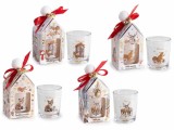 Cumpara ieftin Set 4 lumanari parfumate Craciun &Oslash; 5,5 cm x 6,5 H
