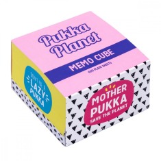 Cub Notite Adezive Pukka Planet, 80A 80 mm, 600 File, Hartie Reciclata