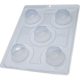 Forma pentru ciocolata BWB 123, 18.5 x 24 cm, plastic, silicon, transparent