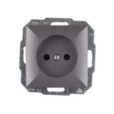 Priza simpla Abex Perla PT-15P, incastrata, antracit