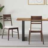 vidaXL Scaune de dining 2 pcs Maro deschis 43 x 54 x 89 cm 42020438