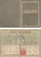 Romania, Asociatia Romana pentru Strangerea Legaturilor cu U.R.S.S., Carnet de membru, Caracal, 1949