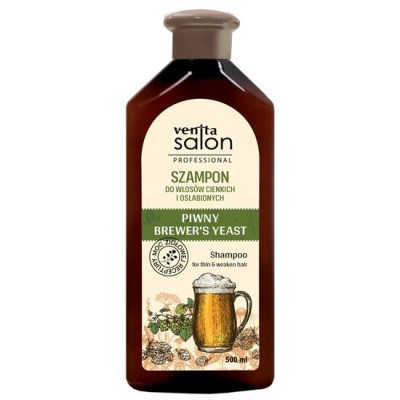 Sampon pentru par fragil si subtire cu extract de drojdie de bere, Venita Herbal, 500ml foto