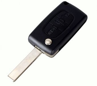 Carcasa cheie Topautochei&amp;reg; pentru Peugeot 407 407 308 307 607 / LAMELA HU83 / Fara suport baterie foto