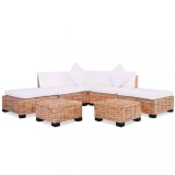 Gossi set canapea, 18 piese, ratan natural